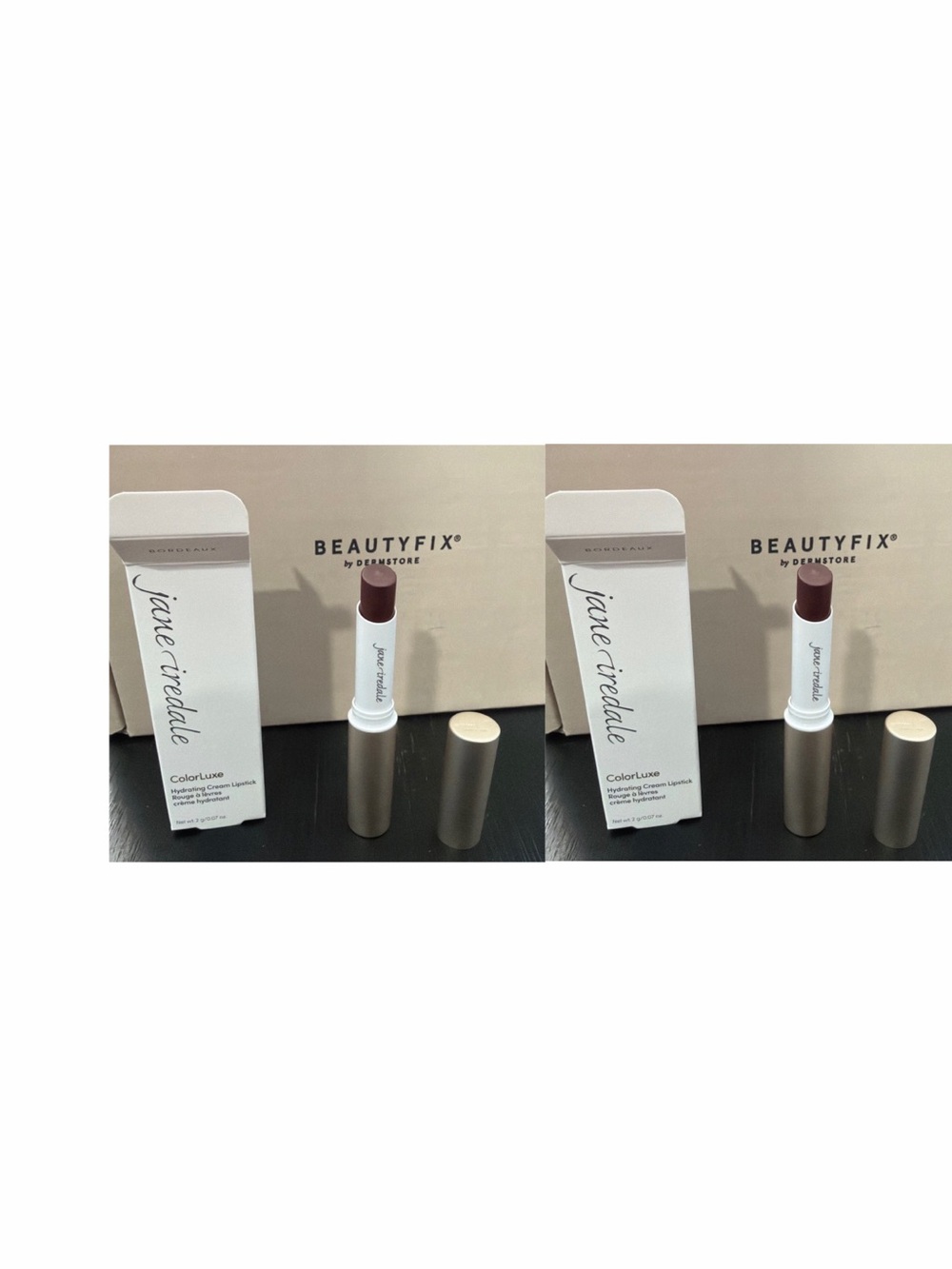 2Jane Iredale ColorLuxe Hydrating Cream Lipstick - Bordeaux New In Box 2g/.07oz